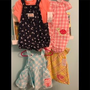 4 baby girl outfits size 6 months
